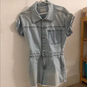 Celebrity Pink Light Blue Romper